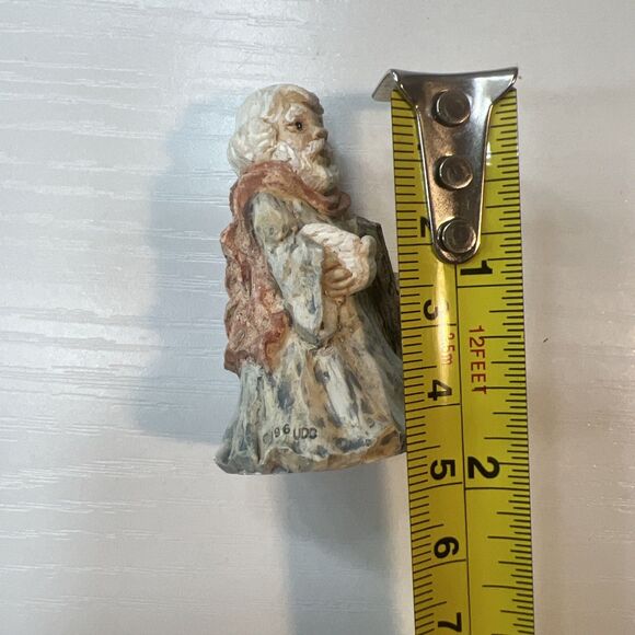 Vintage United Design Stone Critter Littles Noah Bible Figurine SCL-269 2” Used - Picture 5 of 6